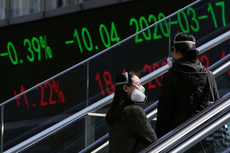 Asian stocks fall in volatile session after historic Wall St. plunge thumbnail