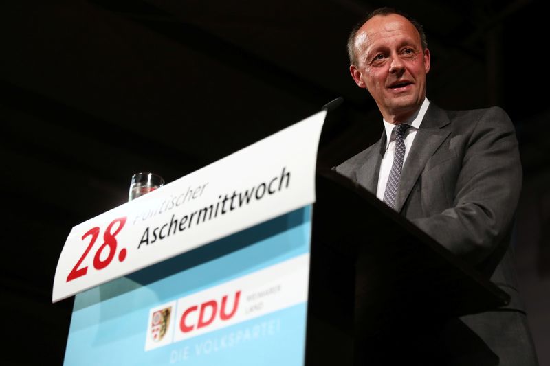 German CDU leadership contender Merz has coronavirus