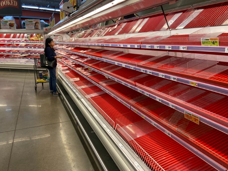 Amid coronavirus crisis, U.S. shoppers turn chicken into a scarcity