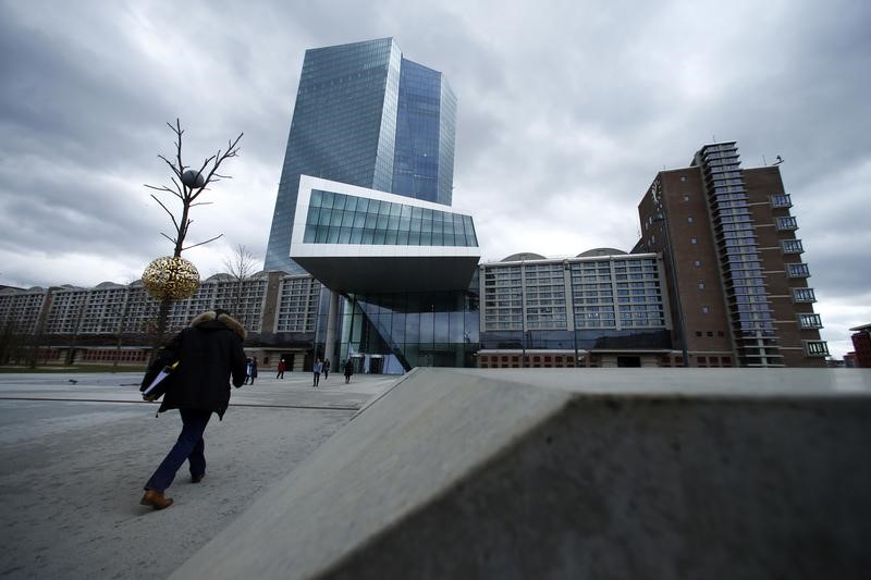 © Reuters. European Central Bank (ECB) headquarters building is seen in Frankfurt