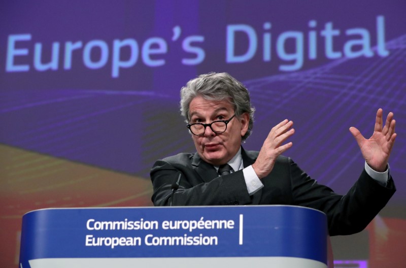 © Reuters. FILE PHOTO: European Commission presents its data/digital strategy in Brussels