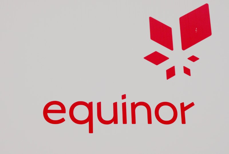 © Reuters. FILE PHOTO: Equinor's logo is seen next to the company's headquarters in Stavanger