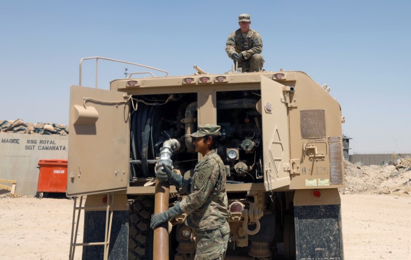 © Reuters. أمريكا تعبر عن خيبة أملها لفشل الحكومة العراقية في حماية قوات التحالف