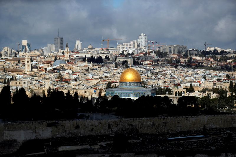 &copy; Reuters. FILE PHOTO: A general view shows the Dome of the Rock in the compound known to Muslims as Noble Sanctuary and to Jews as Temple Mount in Jerusalem&apos;s Old City, after Israel tightened a national stay-at-home policy following the spread of coronavirus