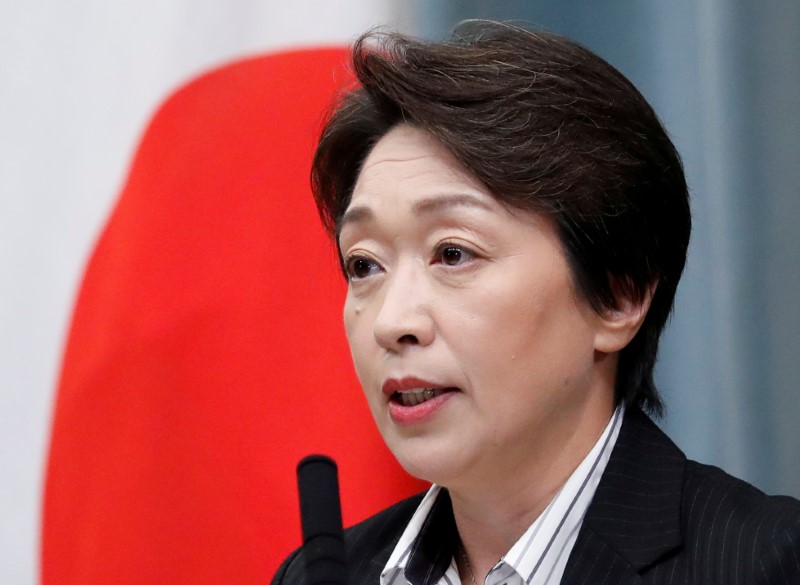 © Reuters. وزيرة أولمبياد طوكيو تشعر بالارتياح بأنه لن يتم إلغاء الألعاب