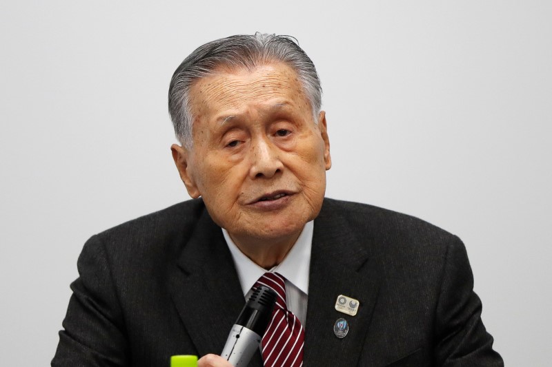 &copy; Reuters. Yoshiro Mori, presidente del Comité Organizador de los Juegos Olímpicos de Tokio 2020, durante una conferencia de prensa en Tokio