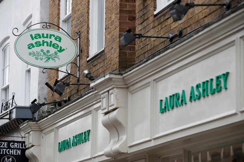&copy; Reuters. FILE PHOTO: A Laura Ashley store in Windsor is pictured after they filed for Administration while the number of coronavirus cases grow around the world