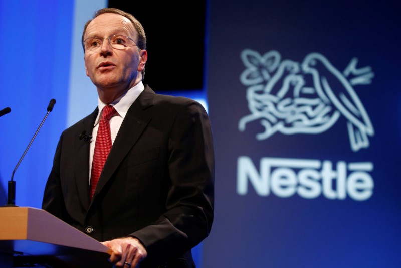 &copy; Reuters. FILE PHOTO:  Nestle CEO Schneider attends the 152nd Annual General Meeting of Nestle in Lausanne