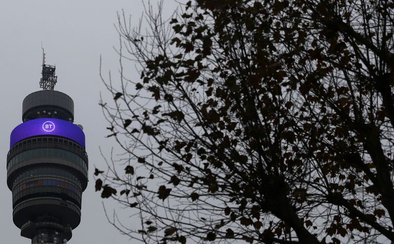 &copy; Reuters. FILE PHOTO:  BT Tower owned by British Telecom is pictured in London