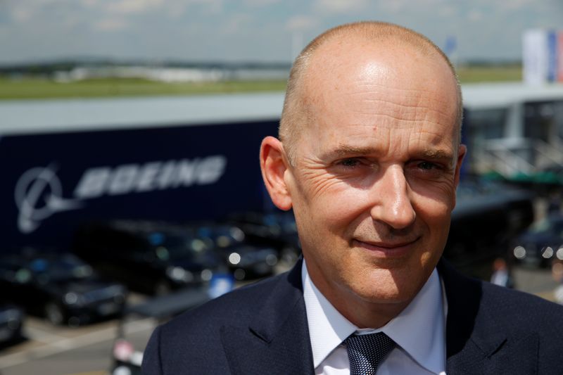 © Reuters. Greg Smith, vice-presidente financeiro da Boeing, durante evento do setor aéreo em Paris
