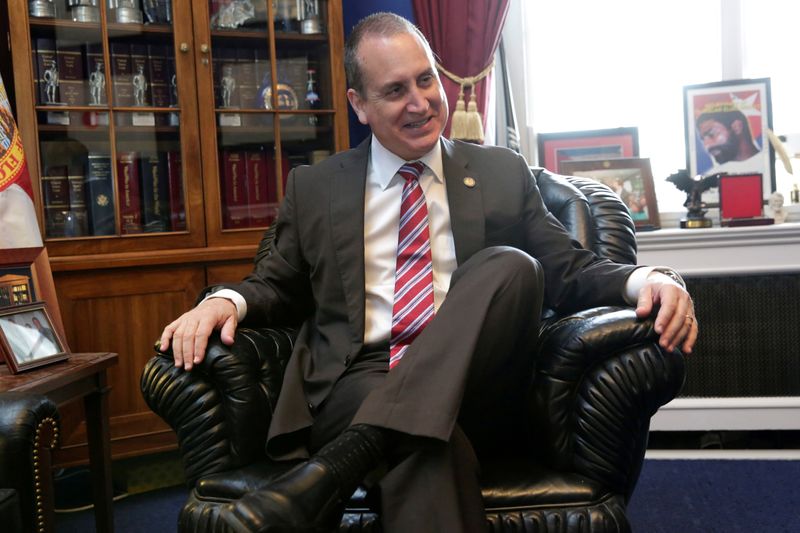 &copy; Reuters. FILE PHOTO: Rep. Mario Diaz-Balart (R-FL) speaks during an interview for Reuters