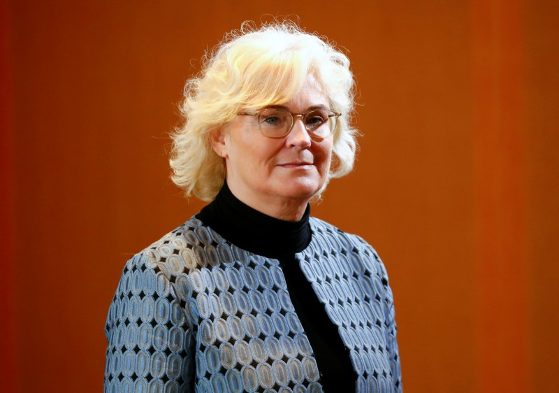 &copy; Reuters. German Minister of Justice and Consumer Protection Christine Lambrecht attends the weekly cabinet meeting in Berlin