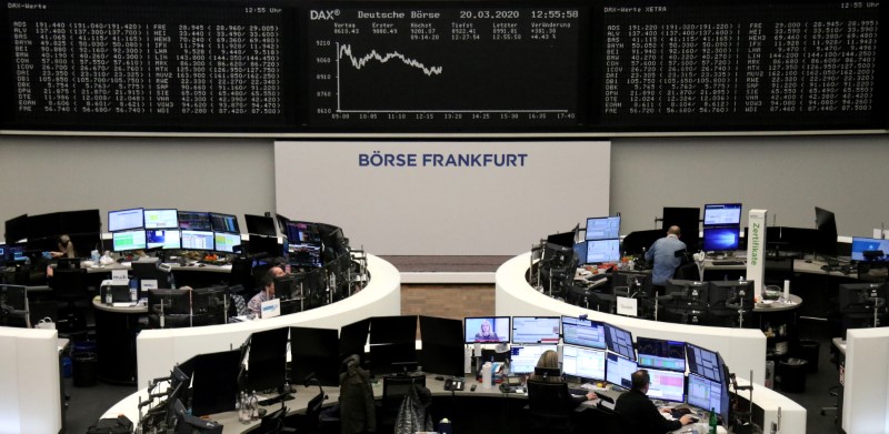 &copy; Reuters. El gráfico del índice de precios de acciones alemán DAX en la bolsa de valores de Fráncfort