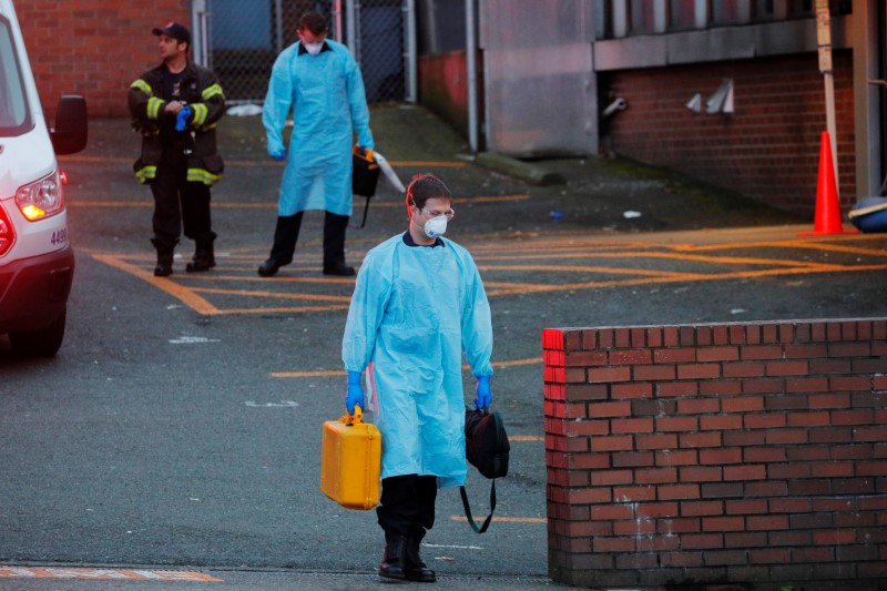 &copy; Reuters. Outbreak of the coronavirus disease (COVID-19) in Seattle