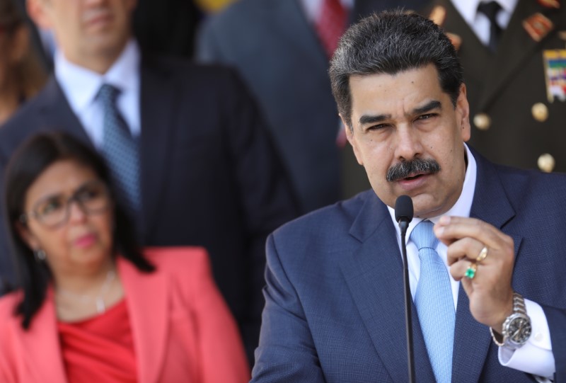 &copy; Reuters. Venezuela&apos;s President Maduro holds a news conference at Miraflores Palace in Caracas