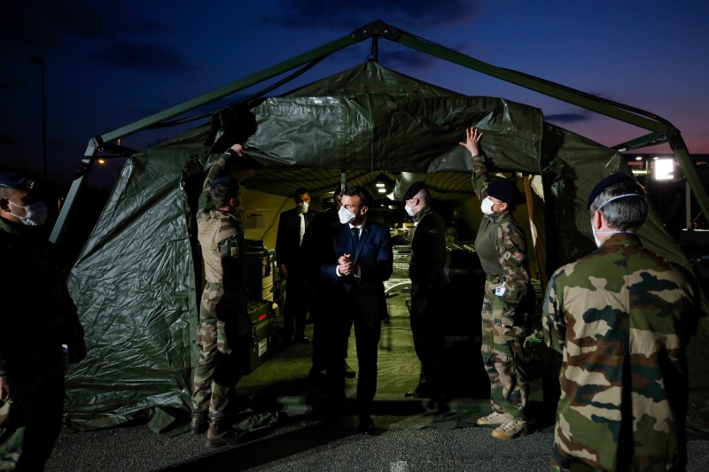 &copy; Reuters. CORONAVIRUS: AVEC L&apos;OPÉRATION RÉSILIENCE, LES ARMÉES SE METTENT EN ORDRE DE BATAILLE