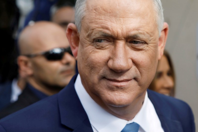 &copy; Reuters. انتخاب جانتس رئيسا للبرلمان الإسرائيلي في مؤشر على اتفاق محتمل مع نتنياهو