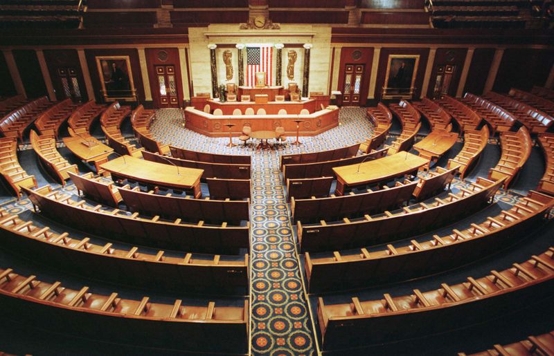 © Reuters. Vista panorâmica da Câmara dos Deputados dos EUA