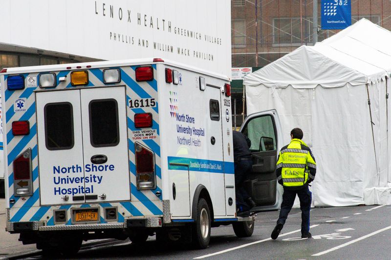 © Reuters. Outbreak of the coronavirus disease (COVID-19) in New York