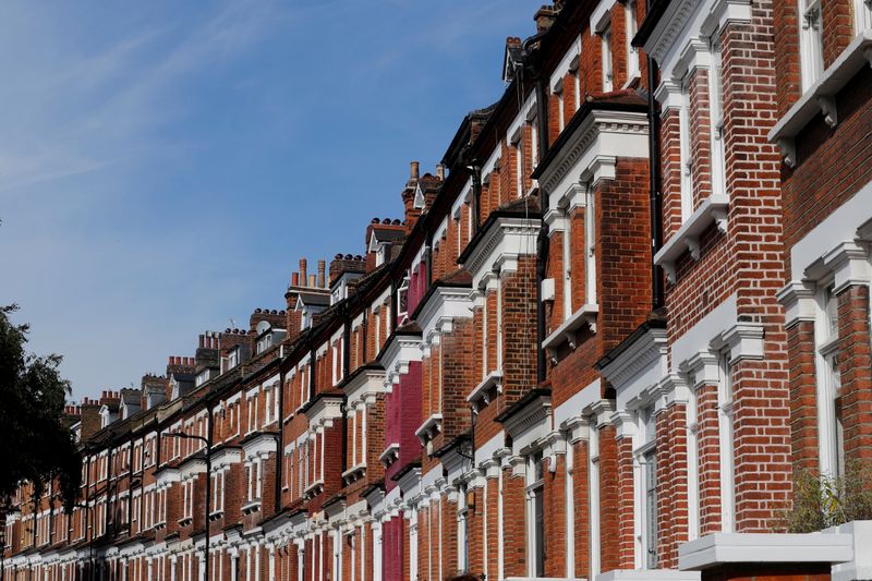 &copy; Reuters. Terraced houses are seen in Primrose Hill, London