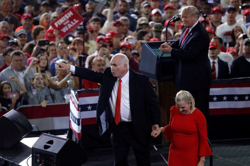 &copy; Reuters. U.S. President Trump rally in Erie, Pennsylvania