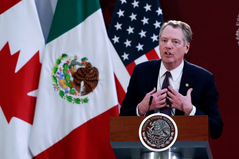 &copy; Reuters. U.S.-Mexico-Canada Agreement (USMCA) signing in Mexico City