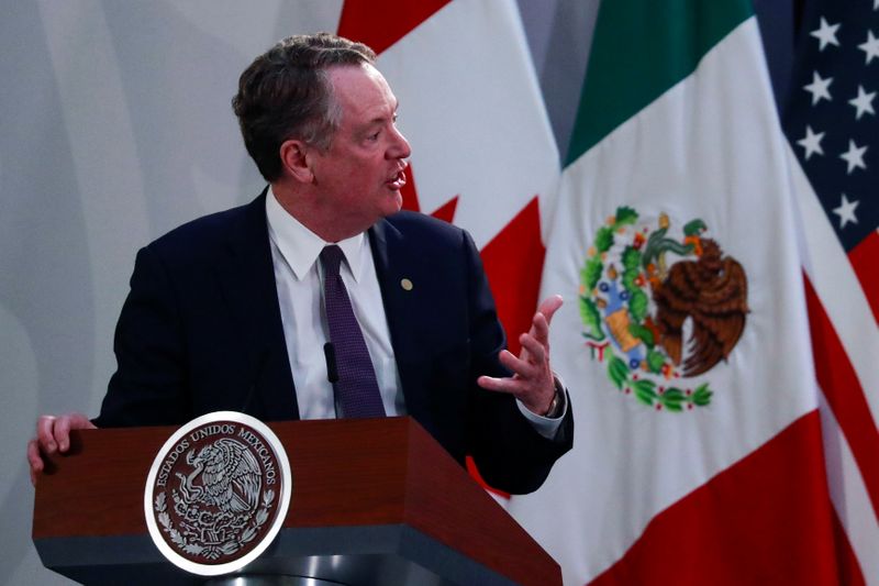 &copy; Reuters. U.S.-Mexico-Canada Agreement (USMCA) signing in Mexico City