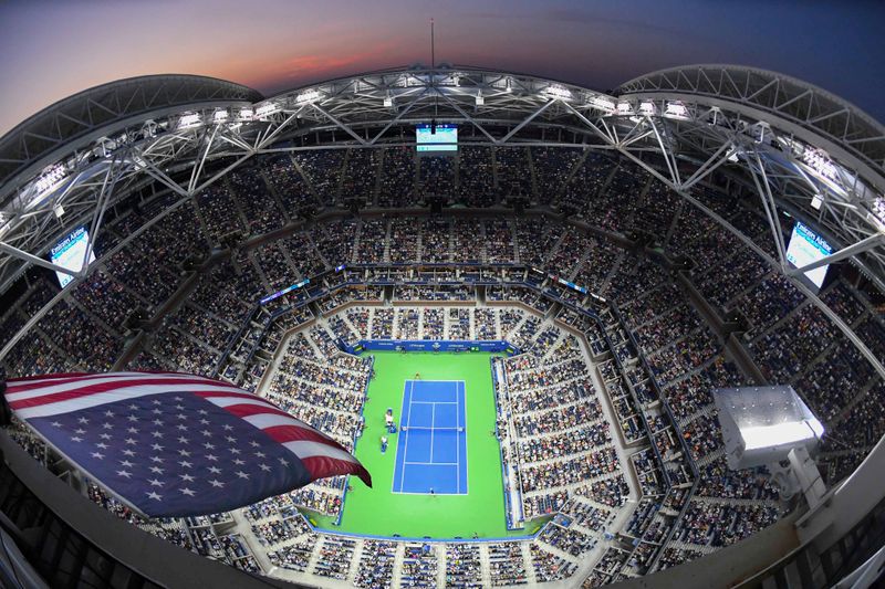 &copy; Reuters. CORONAVIRUS: DES LITS SUR LE SITE DU TOURNOI DE TENNIS DE L&apos;US OPEN