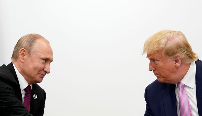 &copy; Reuters. Il presidente russo Vladimir Putin e il presidente degli Stati Uniti Donald Trump