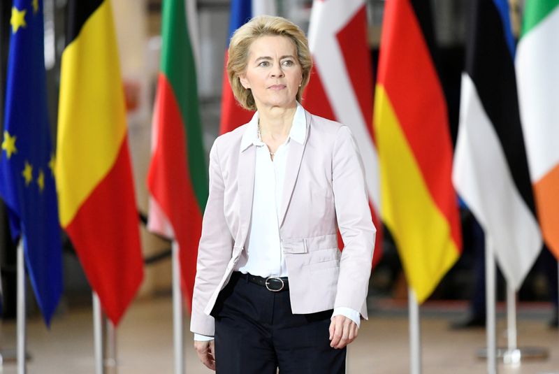 &copy; Reuters. Presidente da Comissão Europeia, Ursula von der Leyen