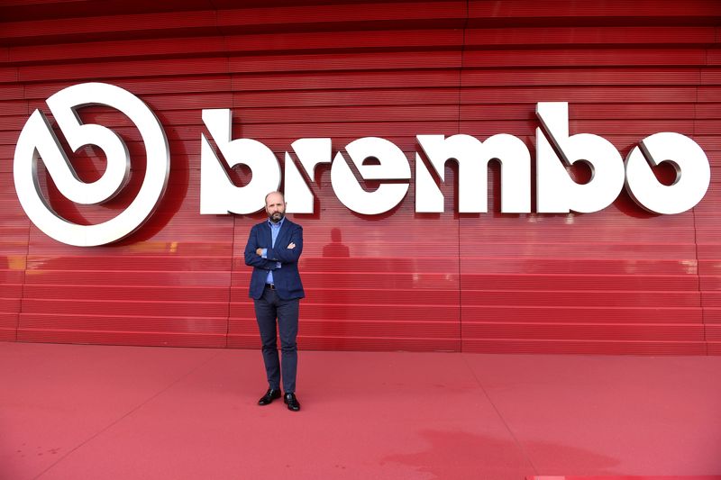 &copy; Reuters. FILE PHOTO: Brembo Executive Vice-Chairman Matteo Tiraboschi at Brembo headquarters