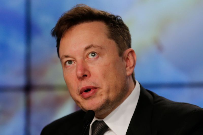 © Reuters. Elon Musk, presidente-executivo da Tesla