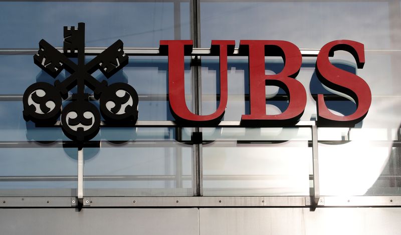 &copy; Reuters. Logo do banco suíço UBS, fotografado em Zurique