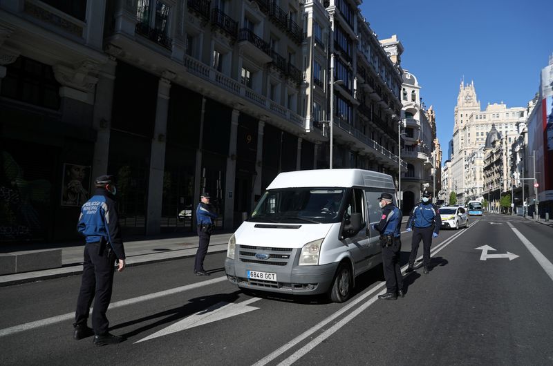 © Reuters. Coronavirus disease (COVID-19) outbreak in Madrid