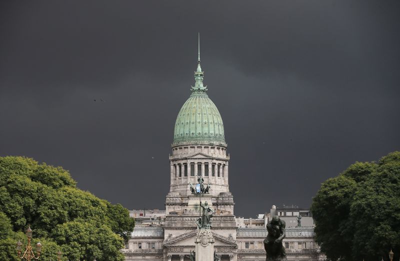 &copy; Reuters. Дворец Национального конгресса Аргентины в Буэнос-Айресе