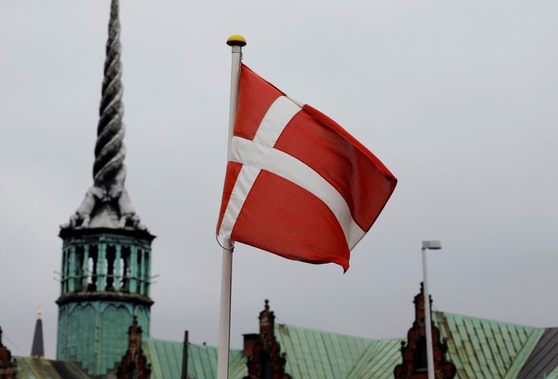 &copy; Reuters. Bandeira da Dinamarca  em Copenhague
