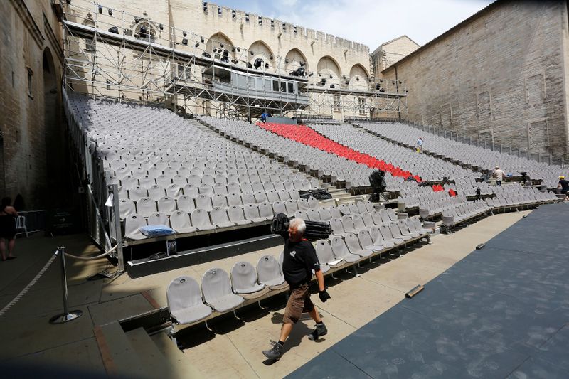 &copy; Reuters. CORONAVIRUS: LE FESTIVAL D&apos;AVIGNON TOUJOURS DANS L&apos;EXPECTATIVE