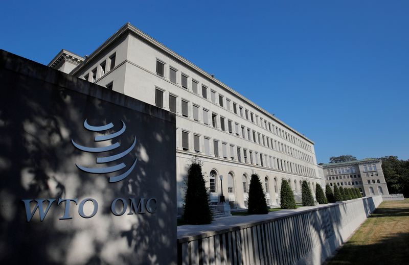&copy; Reuters. FILE PHOTO: The World Trade Organization (WTO) headquarters are pictured in Geneva