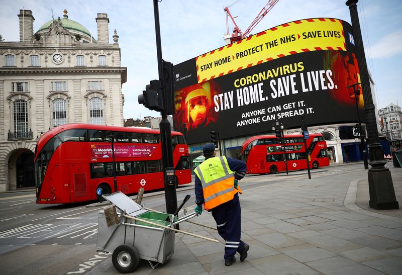 © Reuters. The spread of the coronavirus disease (COVID-19) in London