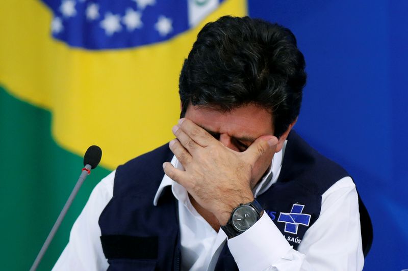 &copy; Reuters. Ministro da Saúde, Luiz Henrique Mandetta, em Brasília