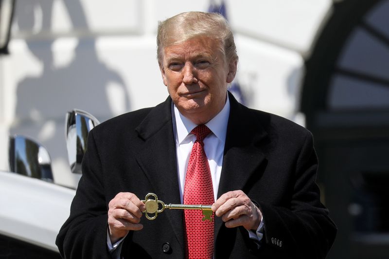 © Reuters. Presidente dos Estados Unidos, Donald Trump, durante evento na Casa Branca