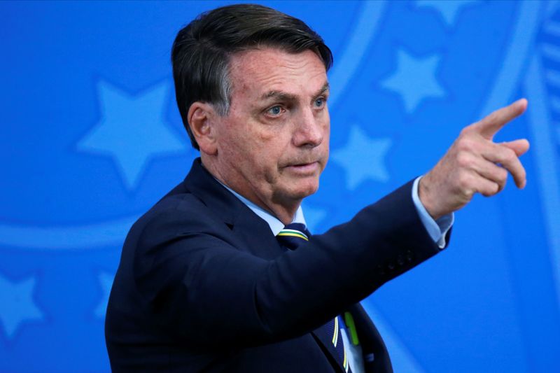 &copy; Reuters. Presidente Jair Bolsonaro