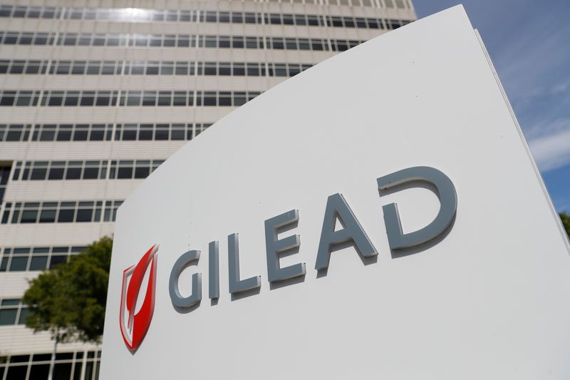 &copy; Reuters. Офис компании Gilead Sciences в Фостер-Сити, Калифорния