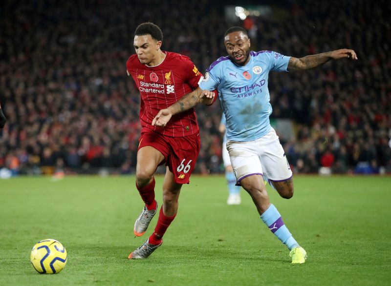 &copy; Reuters. FILE PHOTO: Premier League - Liverpool v Manchester City