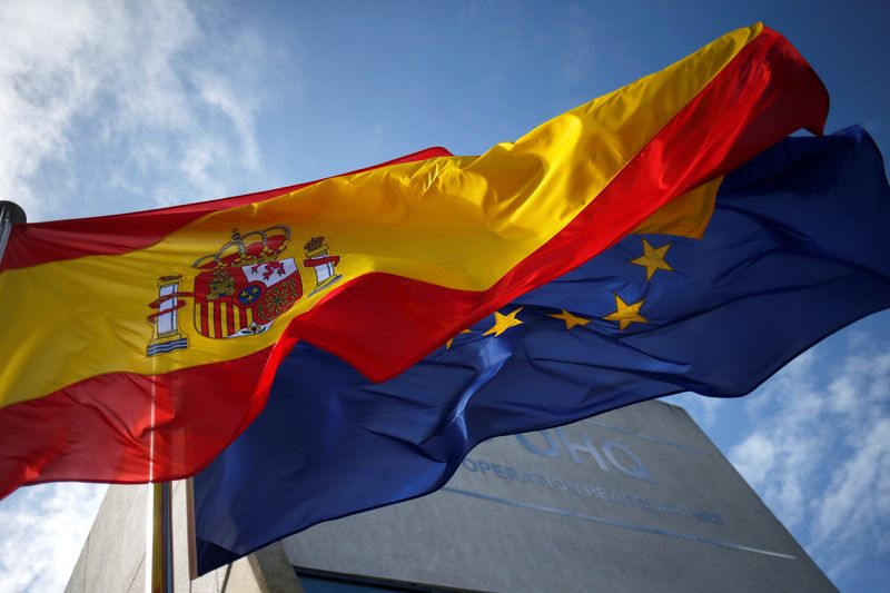 &copy; Reuters. スペイン、1.5兆ユーロの新型コロナ基金をＥＵに提案へ