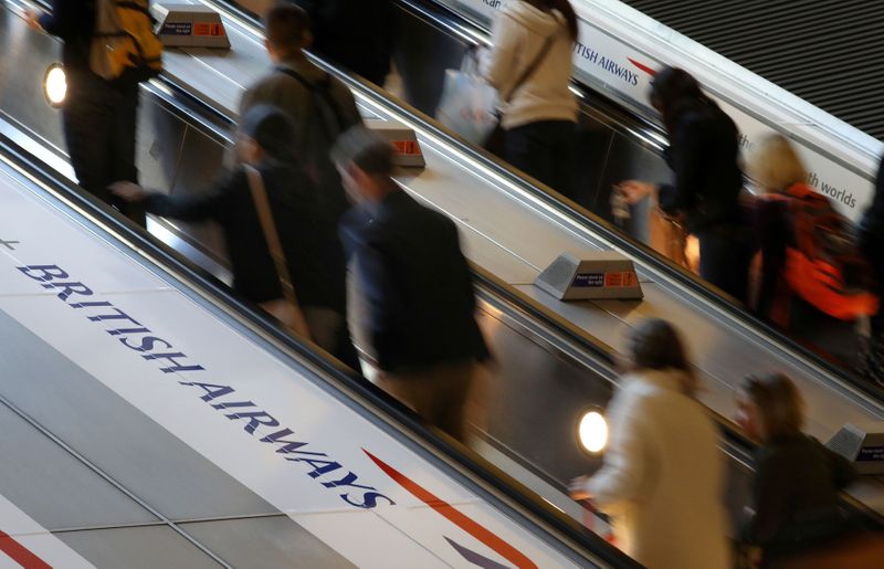 © Reuters. RESTRUCTURATION EN VUE POUR LE PERSONNEL NAVIGANT DE BRITISH AIRWAYS