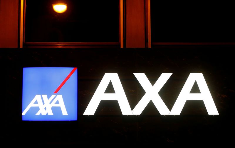 &copy; Reuters. FILE PHOTO: Logo of AXA insurance is seen in Basel