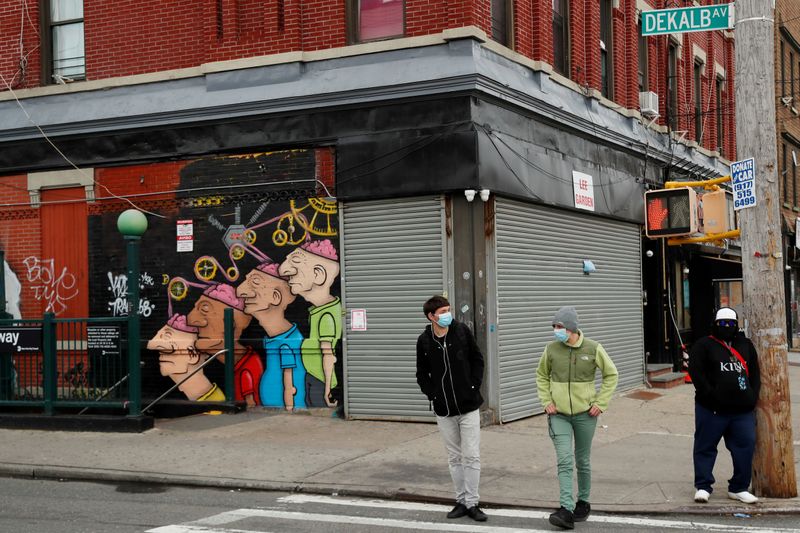 &copy; Reuters. FILE PHOTO: The spread of the coronavirus disease (COVID-19) in New York