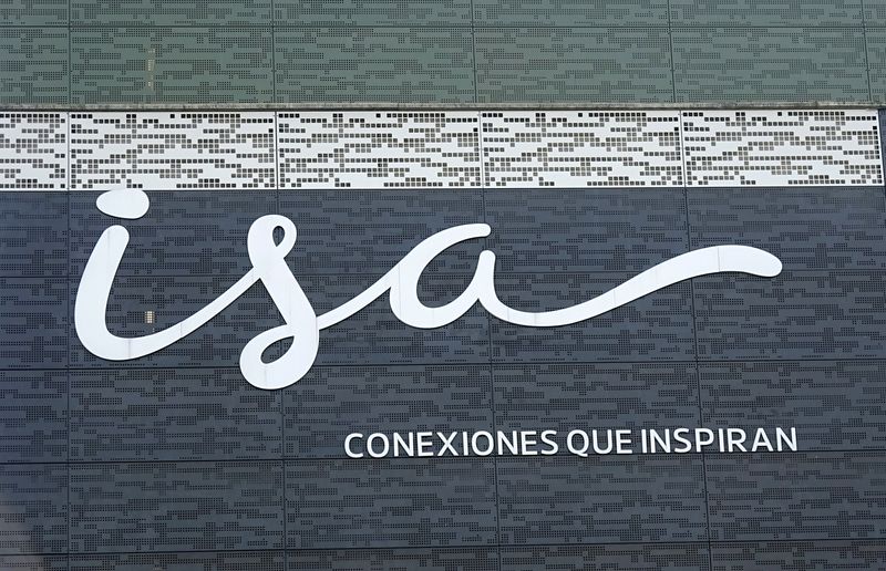 &copy; Reuters. Logo da colombiana Isa, controladora da Isa Cteep, fotografado em Medellín