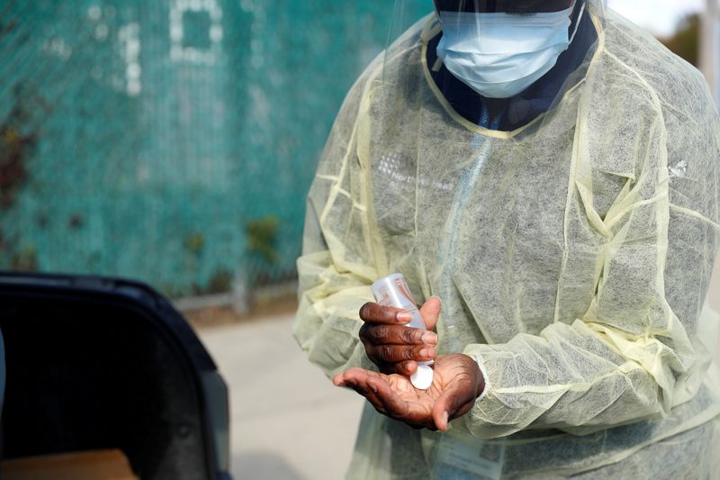 &copy; Reuters. FILE PHOTO: The spread of the coronavirus disease (COVID-19) in New York